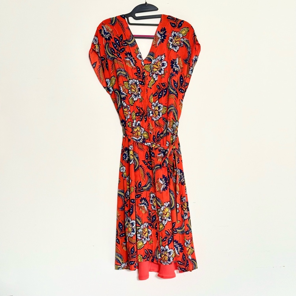 Lands' End Pleated Floral Sundress